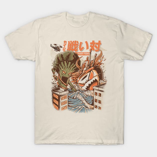 Kaiju Food Fight T-Shirt by Ilustrata